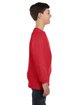 Gildan Youth Heavy Cotton™ Long-Sleeve T-Shirt RED ModelSide