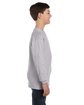 Gildan Youth Heavy Cotton™ Long-Sleeve T-Shirt SPORT GREY ModelSide