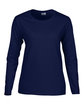 Gildan Ladies' Heavy Cotton™ Long-Sleeve T-Shirt NAVY OFFront
