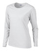 Gildan Ladies' Heavy Cotton™ Long-Sleeve T-Shirt WHITE OFQrt