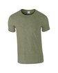 Gildan Adult Softstyle® T-Shirt HTH MILITARY GRN OFFront
