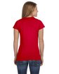 Gildan Ladies' Softstyle® Fitted T-Shirt RED ModelBack