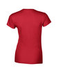 Gildan Ladies' Softstyle® Fitted T-Shirt RED FlatBack