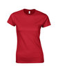 Gildan Ladies' Softstyle® Fitted T-Shirt RED OFFront