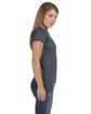 Gildan Ladies' Softstyle® Fitted T-Shirt DARK HEATHER ModelSide