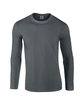Gildan Adult Softstyle Long-Sleeve T-Shirt CHARCOAL OFFront
