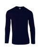 Gildan Adult Softstyle Long-Sleeve T-Shirt NAVY OFFront