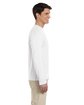 Gildan Adult Softstyle Long-Sleeve T-Shirt WHITE ModelSide