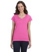 Gildan Ladies' SoftStyle Fitted V-Neck T-Shirt  