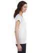 Gildan Ladies' SoftStyle Fitted V-Neck T-Shirt WHITE ModelSide