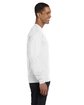 Gildan Adult 50/50 Long-Sleeve T-Shirt WHITE ModelSide