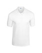 Gildan Adult 50/50 Jersey Polo WHITE OFFront