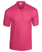 Gildan Adult 50/50 Jersey Polo HELICONIA OFFront