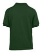 Gildan Youth 50/50 Jersey Polo FOREST GREEN OFBack