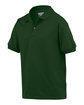 Gildan Youth 50/50 Jersey Polo FOREST GREEN OFQrt