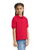 Gildan Youth 6 oz., 50/50 Jersey Polo RED ModelSide