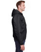 Berne Men's Berne Heritage Hooded Jacket BLACK ModelSide