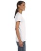 Fruit of the Loom Ladies' HD Cotton T-Shirt WHITE ModelSide