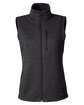 Marmot Ladies' Dropline Sweater Fleece Vest BLACK OFFront