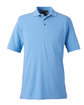Harriton Men's 6 oz. Ringspun Cotton Piqué Short-Sleeve Polo LT COLLEGE BLUE OFFront