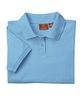 Harriton Ladies' 6 oz. Ringspun Cotton Piqué Short-Sleeve Polo LT COLLEGE BLUE OFFront