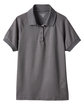 Harriton Ladies' Charge Snag and Soil Protect Polo DARK CHARCOAL FlatFront
