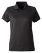 Harriton Ladies' Charge Snag and Soil Protect Polo BLACK OFFront