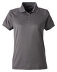 Harriton Ladies' Charge Snag and Soil Protect Polo DARK CHARCOAL OFFront