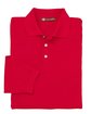 Harriton Men's 5.6 oz. Easy Blend™ Long-Sleeve Polo RED OFFront