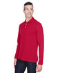 Harriton Men's 5.6 oz. Easy Blend™ Long-Sleeve Polo RED ModelQrt