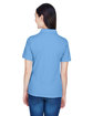Harriton Ladies' 5.6 oz. Easy Blend™ Polo LT COLLEGE BLUE ModelBack