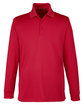 Harriton Men's Tall Advantage Long Sleeve Snag Protection Plus IL Polo RED OFFront