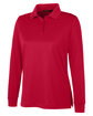 Harriton Ladies' Advantage Snag Protection Plus IL Long Sleeve Polo RED OFQrt