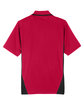 Harriton Men's Tall Flash Snag Protection Plus IL Colorblock Polo RED/ BLACK FlatBack