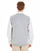 Harriton Men's Pilbloc™ V-Neck Sweater Vest GREY HEATHER ModelBack