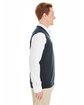 Harriton Men's Pilbloc™ V-Neck Sweater Vest DARK NAVY ModelSide