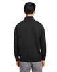 Harriton Unisex Pilbloc Quarter-Zip Sweater BLACK ModelBack