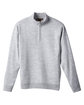 Harriton Unisex Pilbloc Quarter-Zip Sweater GREY HEATHER FlatFront