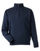 Harriton Unisex Pilbloc Quarter-Zip Sweater DARK NAVY OFFront