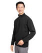 Harriton Unisex Pilbloc Quarter-Zip Sweater BLACK ModelQrt