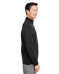 Harriton Unisex Pilbloc Quarter-Zip Sweater BLACK ModelSide