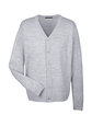 Harriton Men's Pilbloc™ V-Neck Button Cardigan Sweater GREY HEATHER OFFront