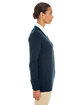 Harriton Ladies' Pilbloc™ V-Neck Button Cardigan Sweater DARK NAVY ModelSide