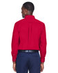 Harriton Men's Easy Blend™ Long-Sleeve Twill Shirt with Stain-Release RED ModelBack