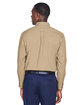 Harriton Men's Easy Blend™ Long-Sleeve Twill Shirt with Stain-Release STONE ModelBack