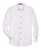 Harriton Men's Easy Blend™ Long-Sleeve Twill Shirt with Stain-Release WHITE FlatFront