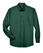 Harriton Men's Easy Blend™ Long-Sleeve Twill Shirt with Stain-Release HUNTER FlatFront