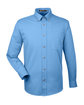Harriton Men's Easy Blend™ Long-Sleeve Twill Shirt with Stain-Release LT COLLEGE BLUE OFFront