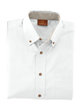 Harriton Men's Easy Blend™ Long-Sleeve Twill Shirt with Stain-Release WHITE OFFront