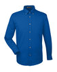 Harriton Men's Easy Blend™ Long-Sleeve Twill Shirt with Stain-Release FRENCH BLUE OFFront